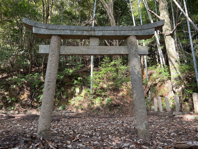 ファイル:栄山神社旧地・近世鳥居.JPG
