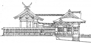 樺太護国神社・側面図