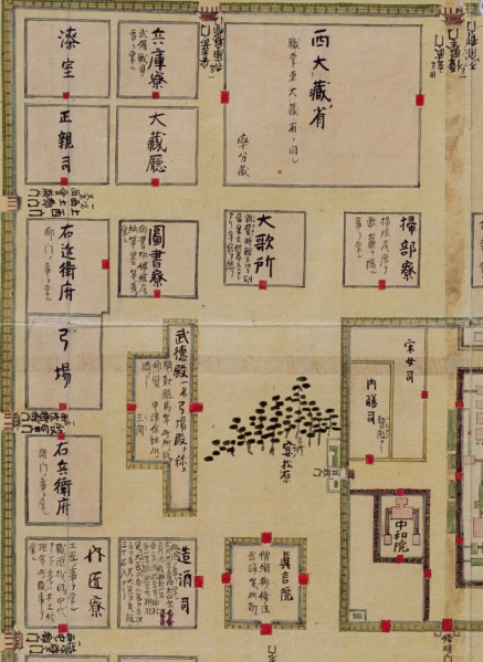 ファイル:皇城大内裏地図・部分1・左上・宴松原周辺.jpeg
